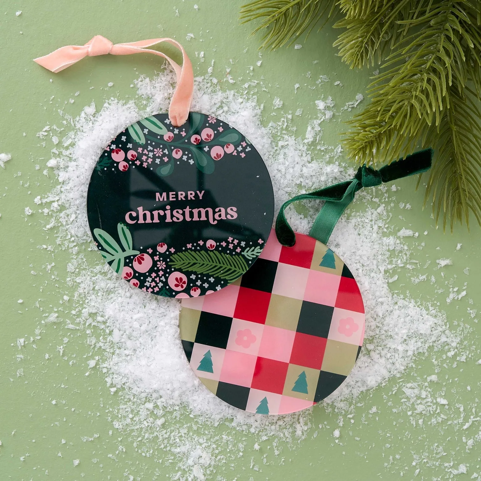 Pink Christmas Ornaments