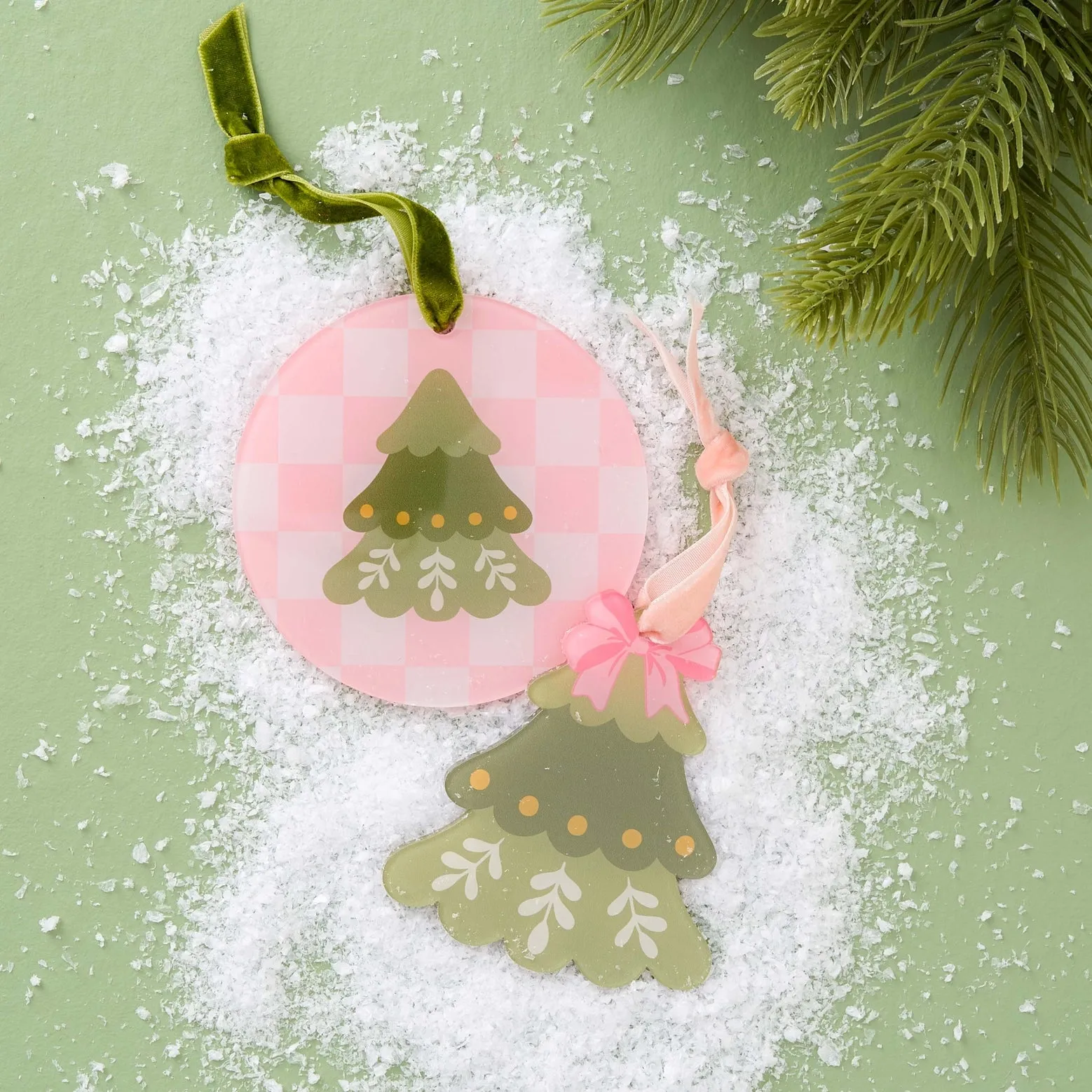 Pink Christmas Ornaments