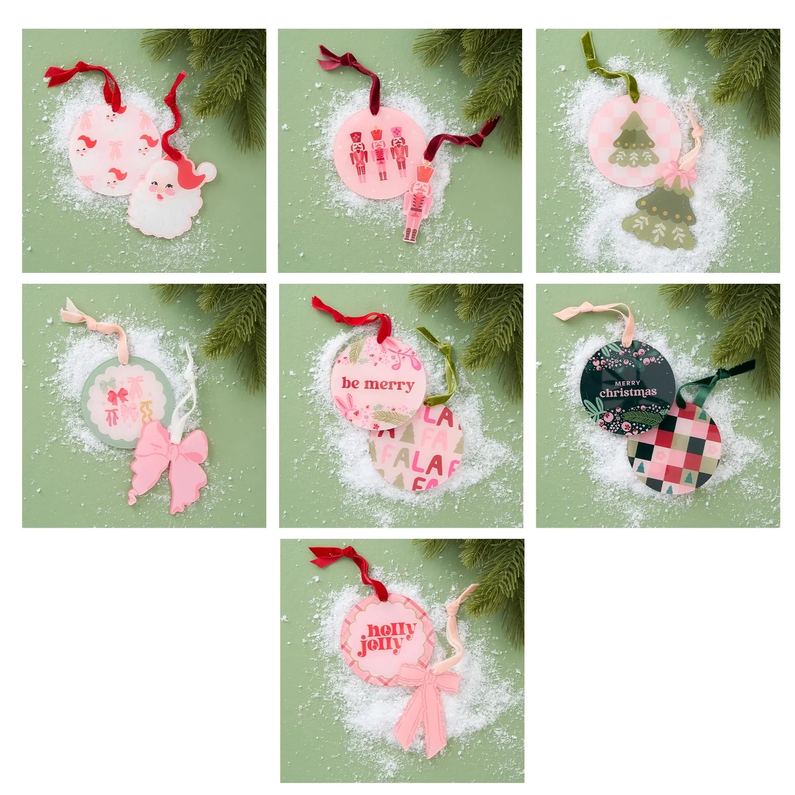 Pink Christmas Ornaments