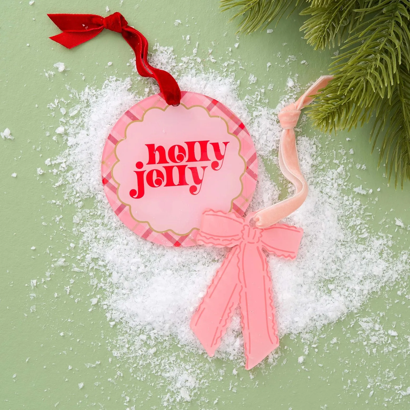 Pink Christmas Ornaments