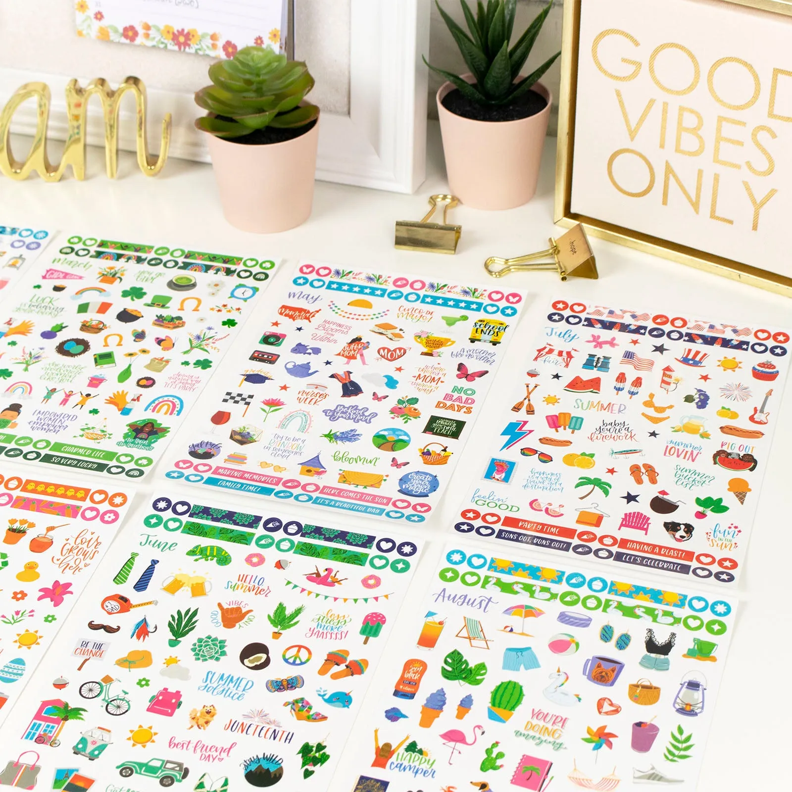 Planner Sticker Value Pack, Monthly Celebrations