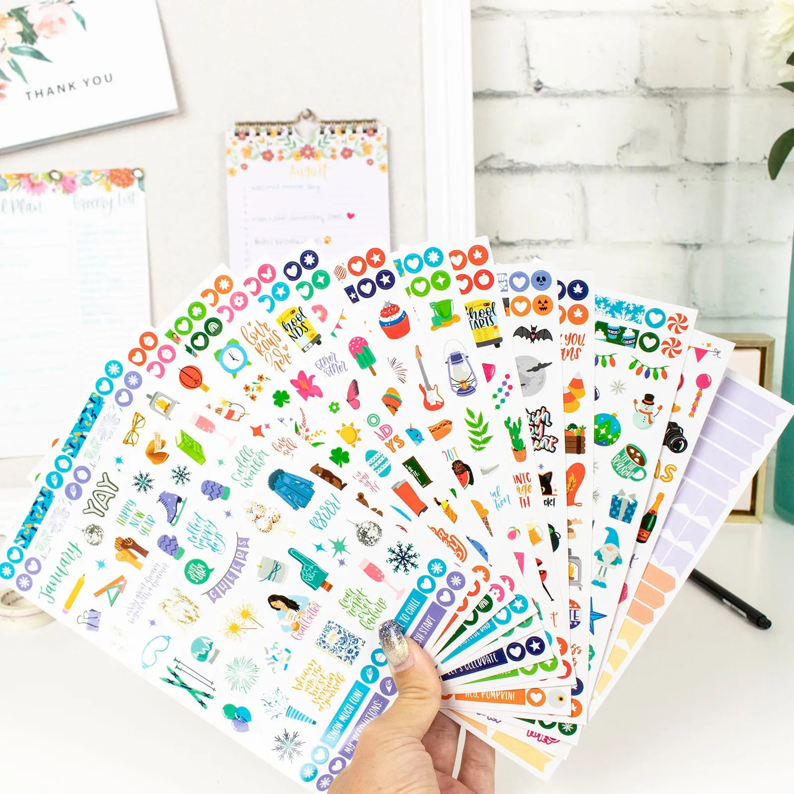 Planner Sticker Value Pack, Monthly Celebrations