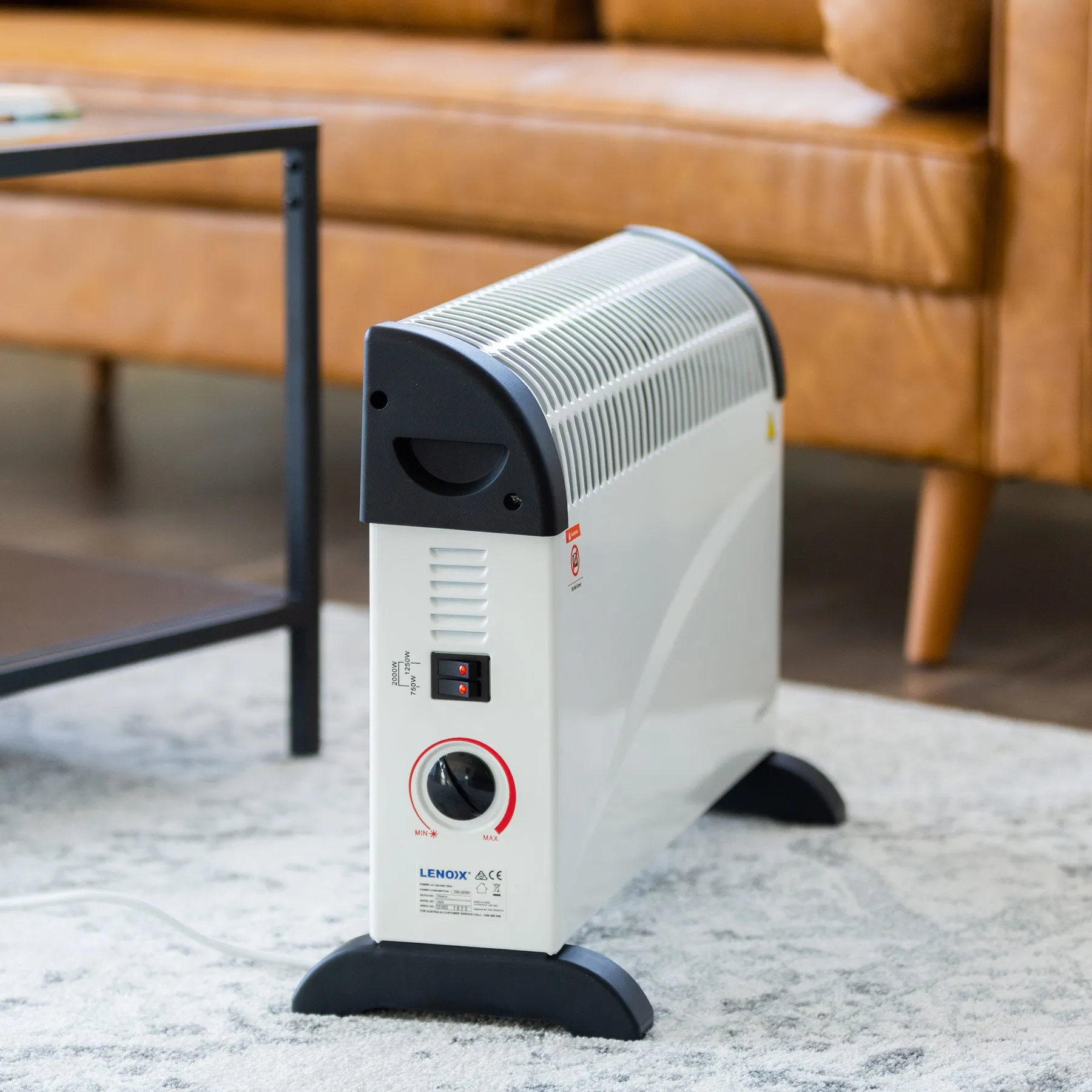 Portable Convector Heater 2000W, 3 Heat Settings