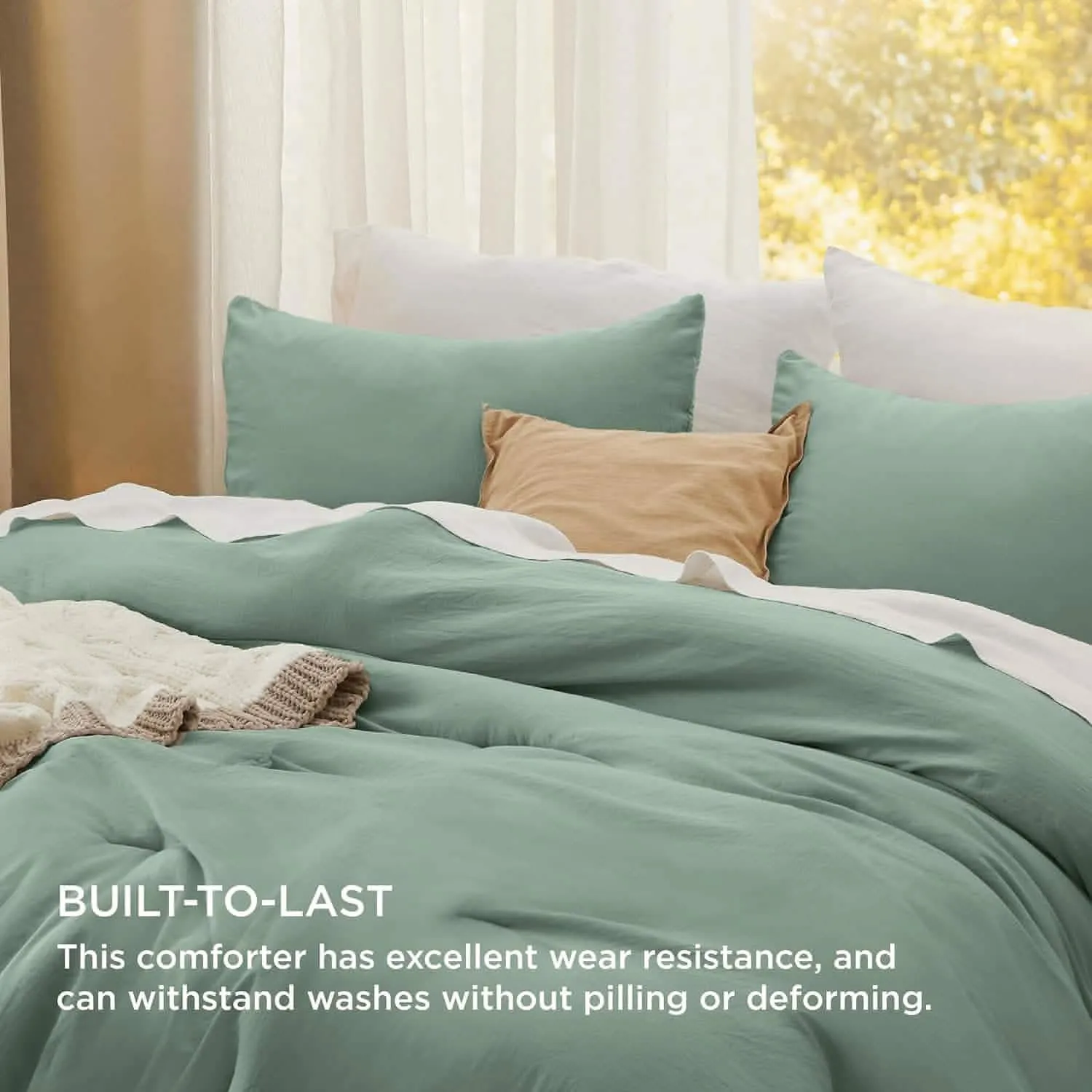 Prewashed Reversible Comforter Set