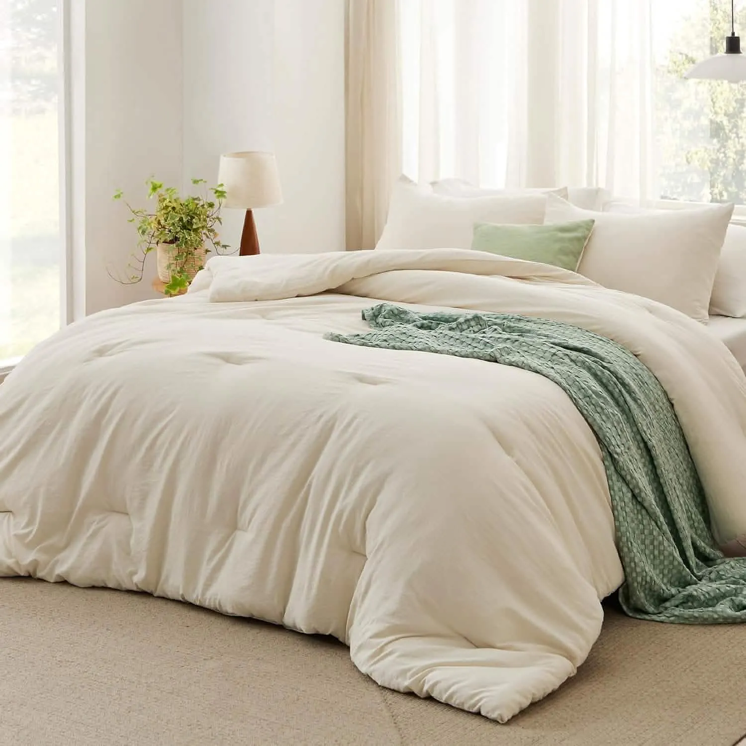 Prewashed Reversible Comforter Set