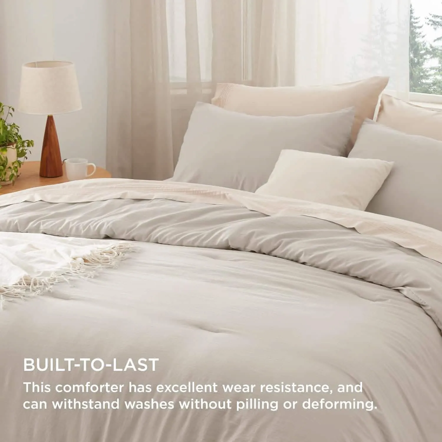 Prewashed Reversible Comforter Set