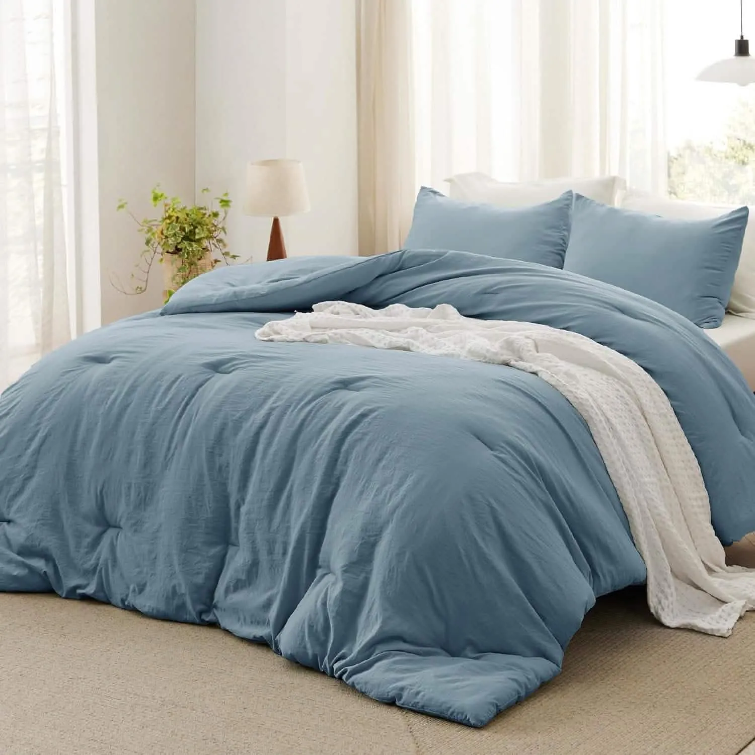 Prewashed Reversible Comforter Set