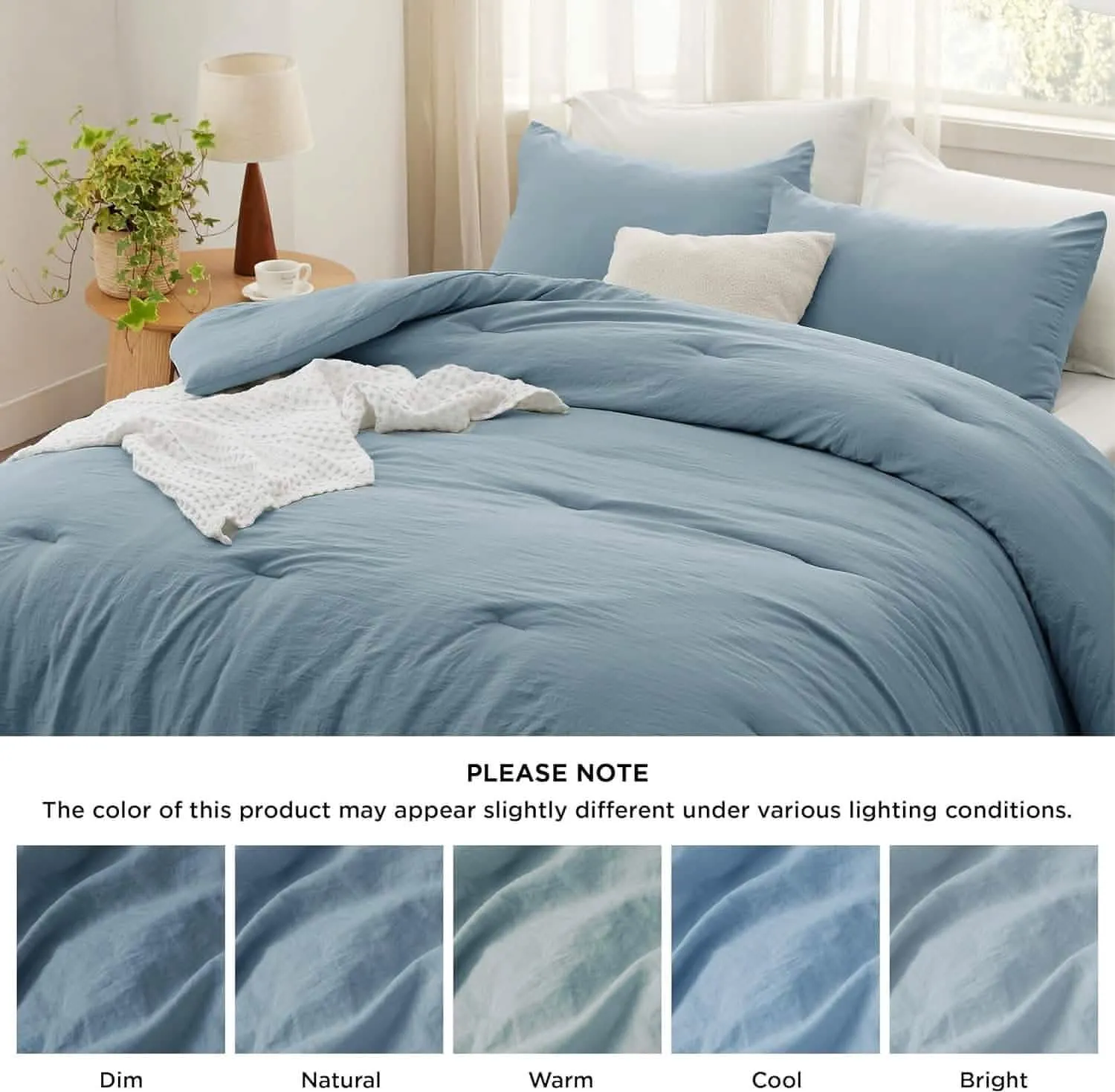 Prewashed Reversible Comforter Set