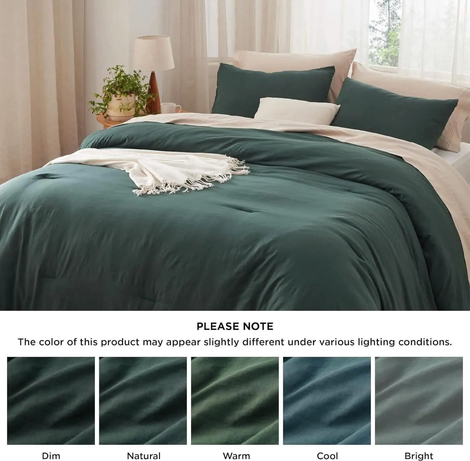 Prewashed Reversible Comforter Set