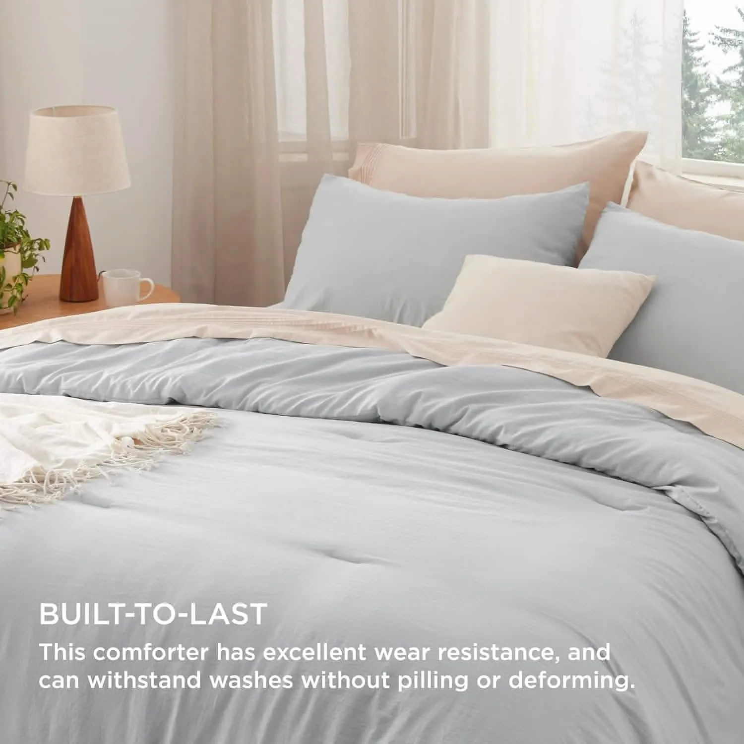 Prewashed Reversible Comforter Set