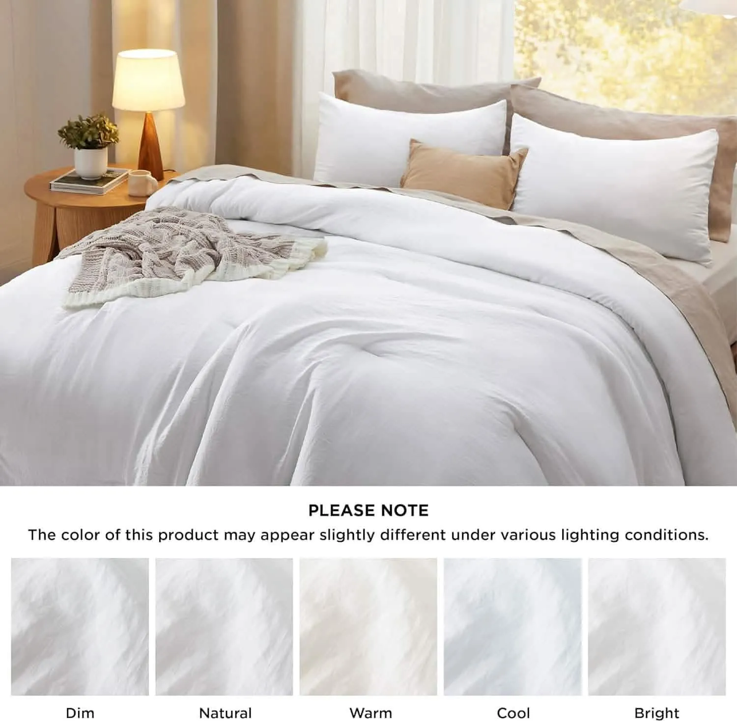 Prewashed Reversible Comforter Set