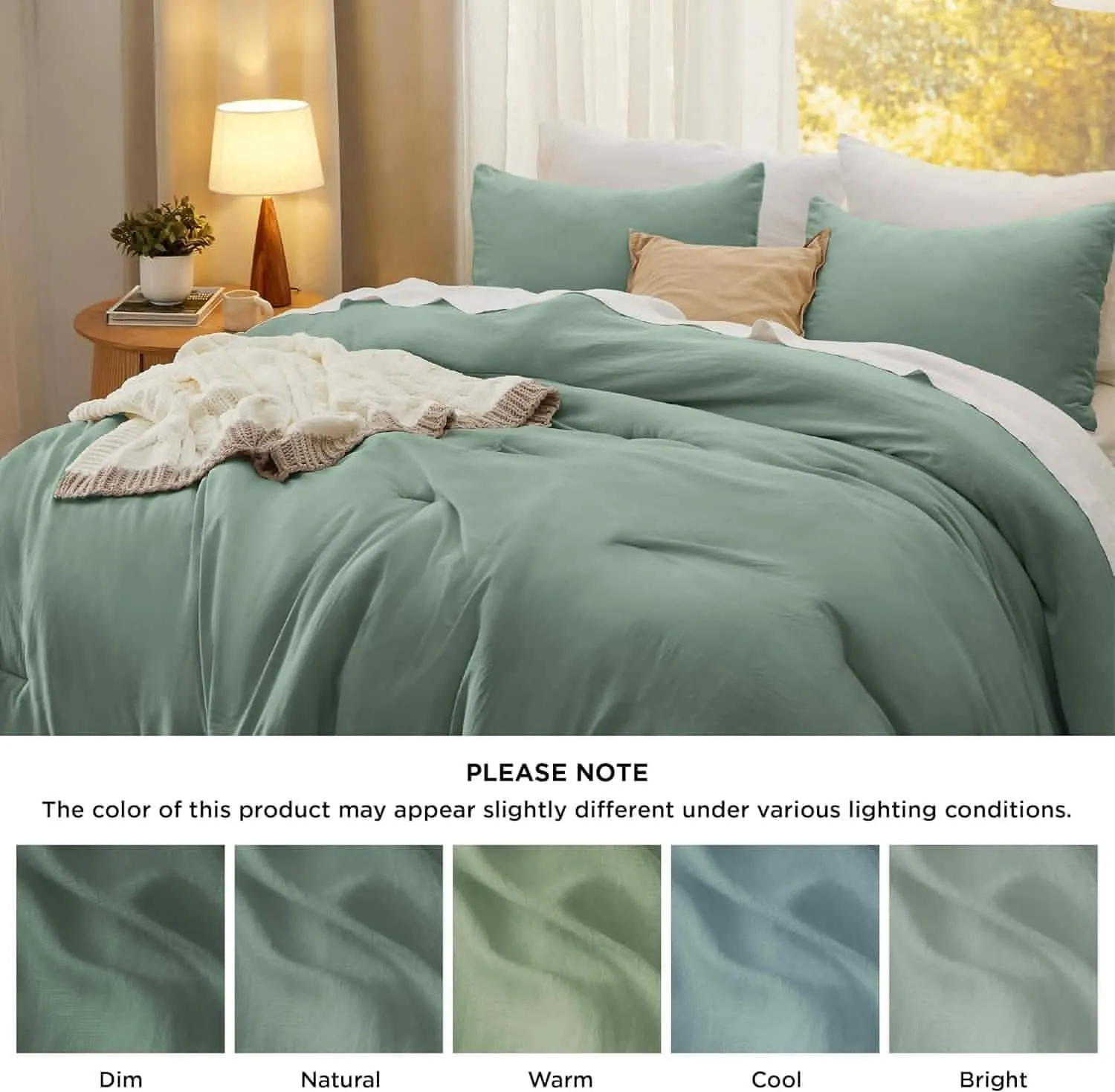 Prewashed Reversible Comforter Set