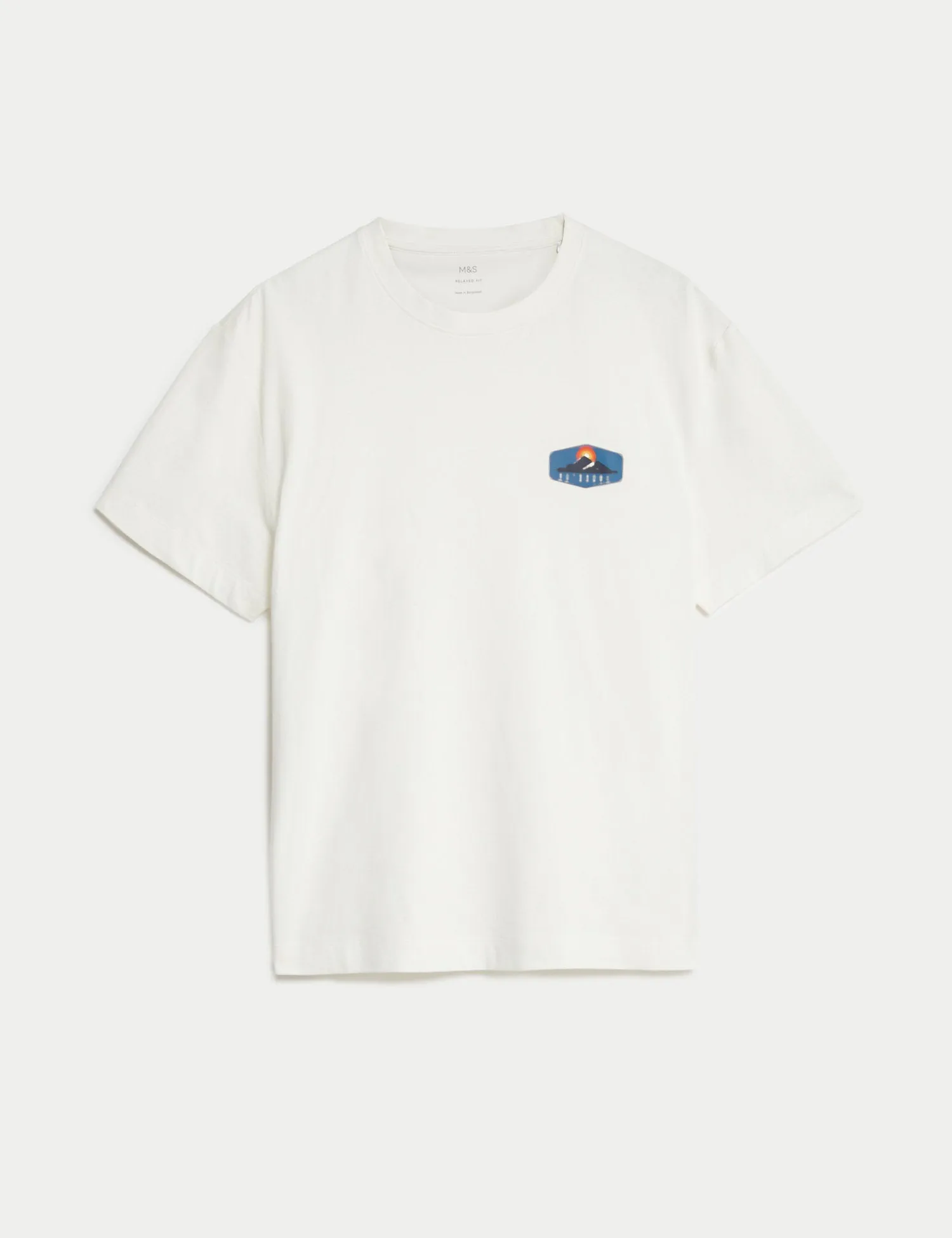 Pure Cotton Mountain Graphic T-Shirt