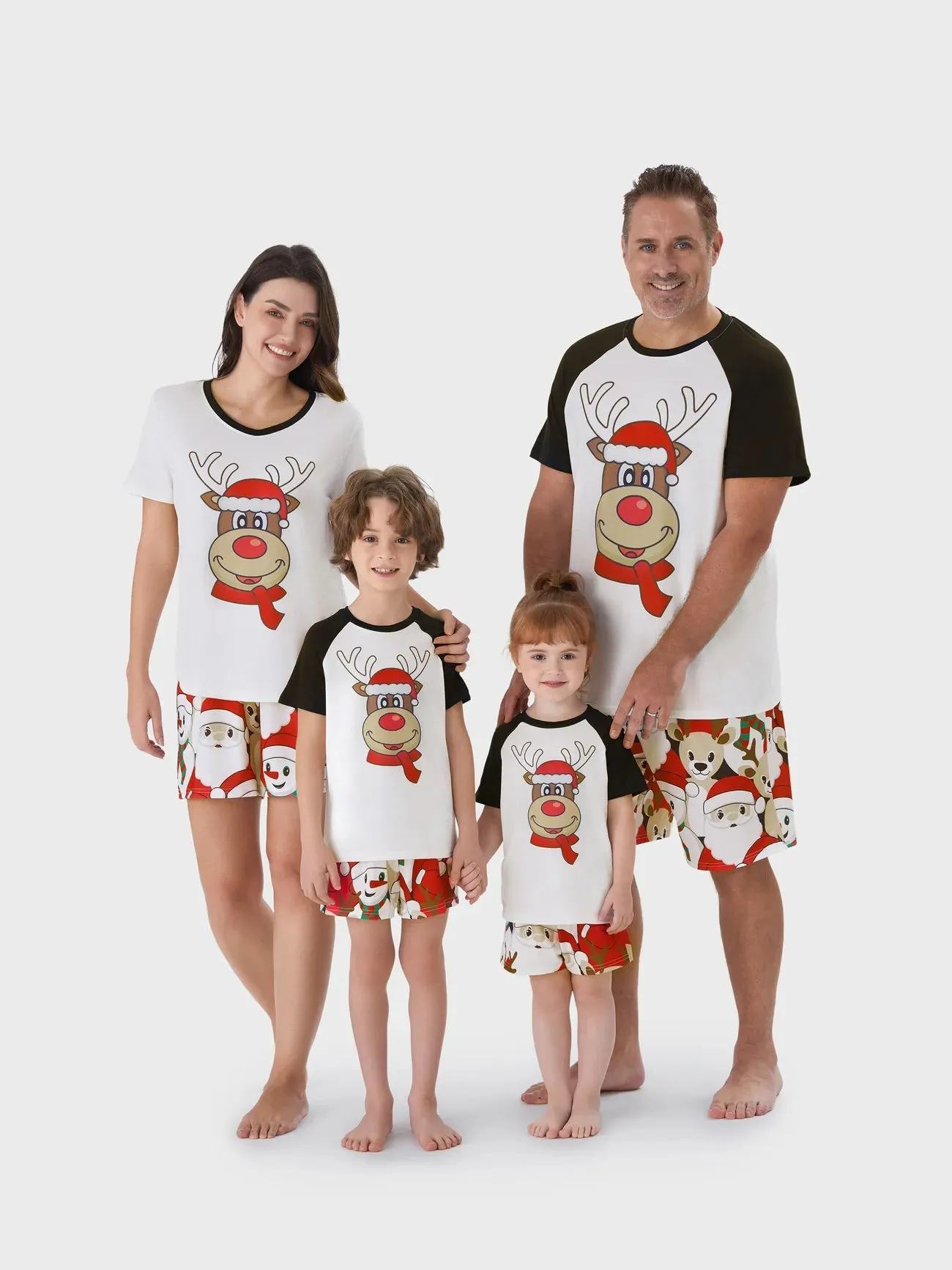 Reindeer Family Matching Shorts Set