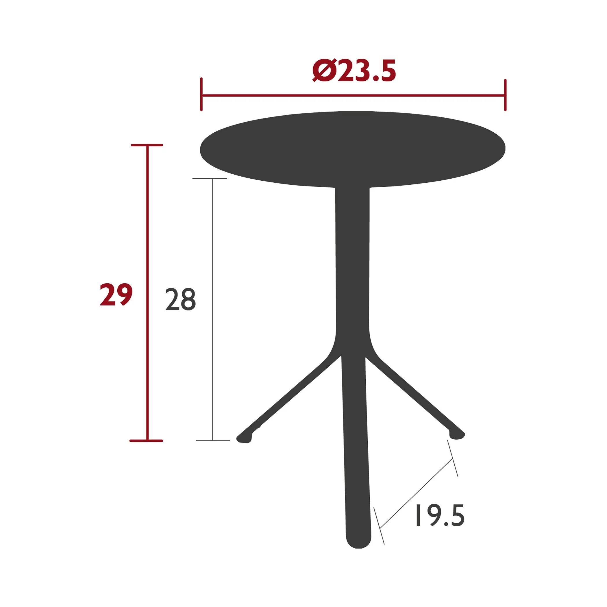 Resto Round Cafe Table