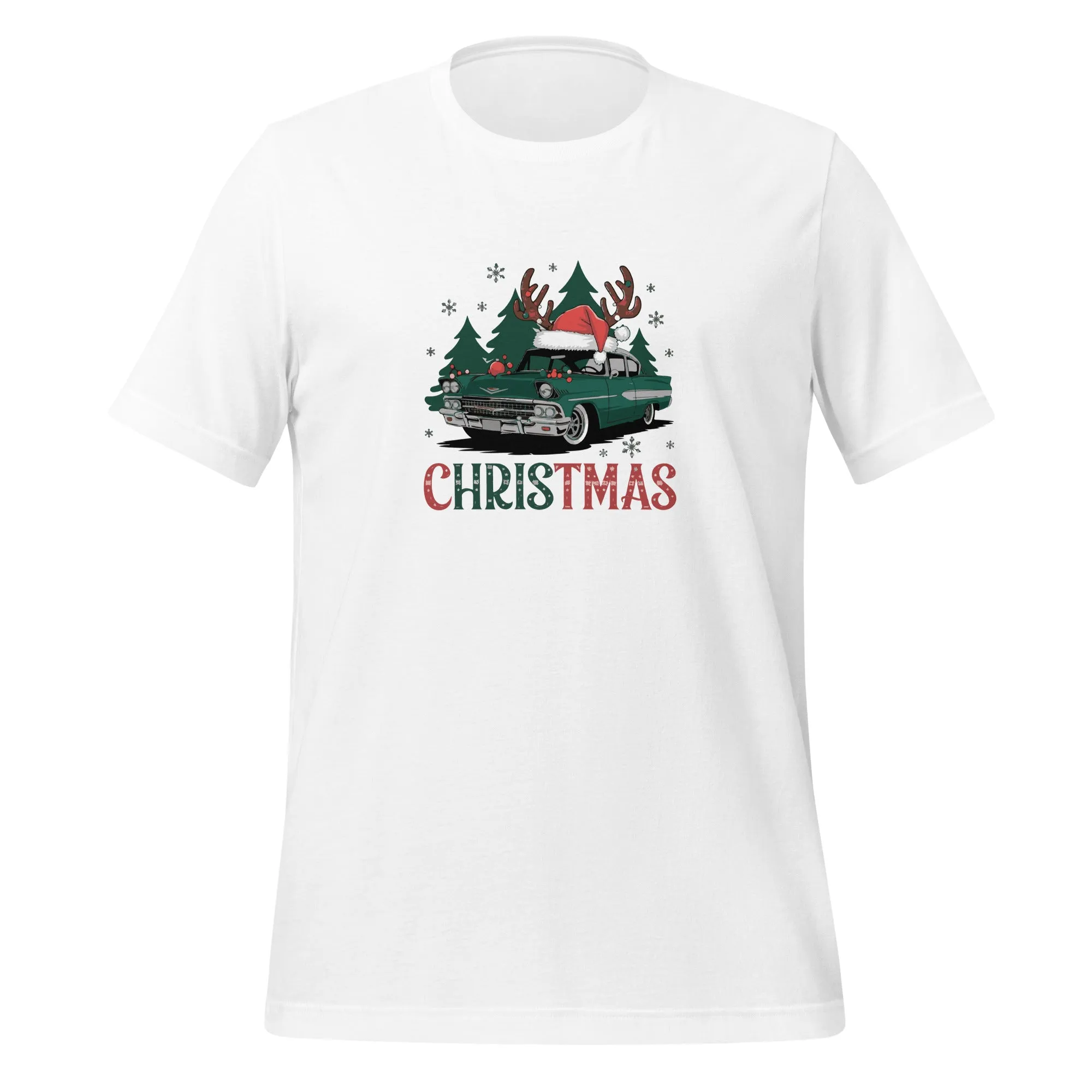 Retro Christmas Ride Graphics Men Staple Eco T-shirt