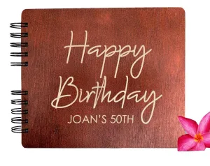 Rustic Guestbook. 50th Birthday Ideas. 40th Decorations. 30th Gift. Memory Keepsake. Minimalist. Bday. Scrapbook. Photo album. Personalized