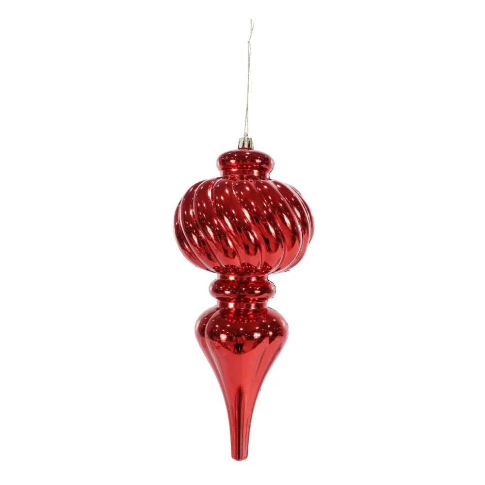 Shiny Finial Bulb Deco Asst (27cm)