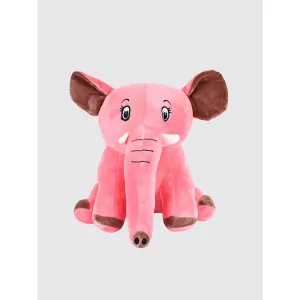 Sitting Elephant Soft Toy | Pink | Height - 30 cm