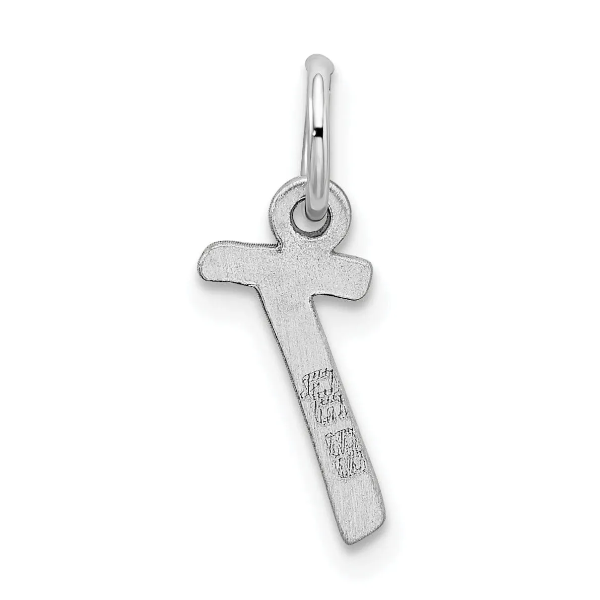 Sterling Silver Small Initial T Charm