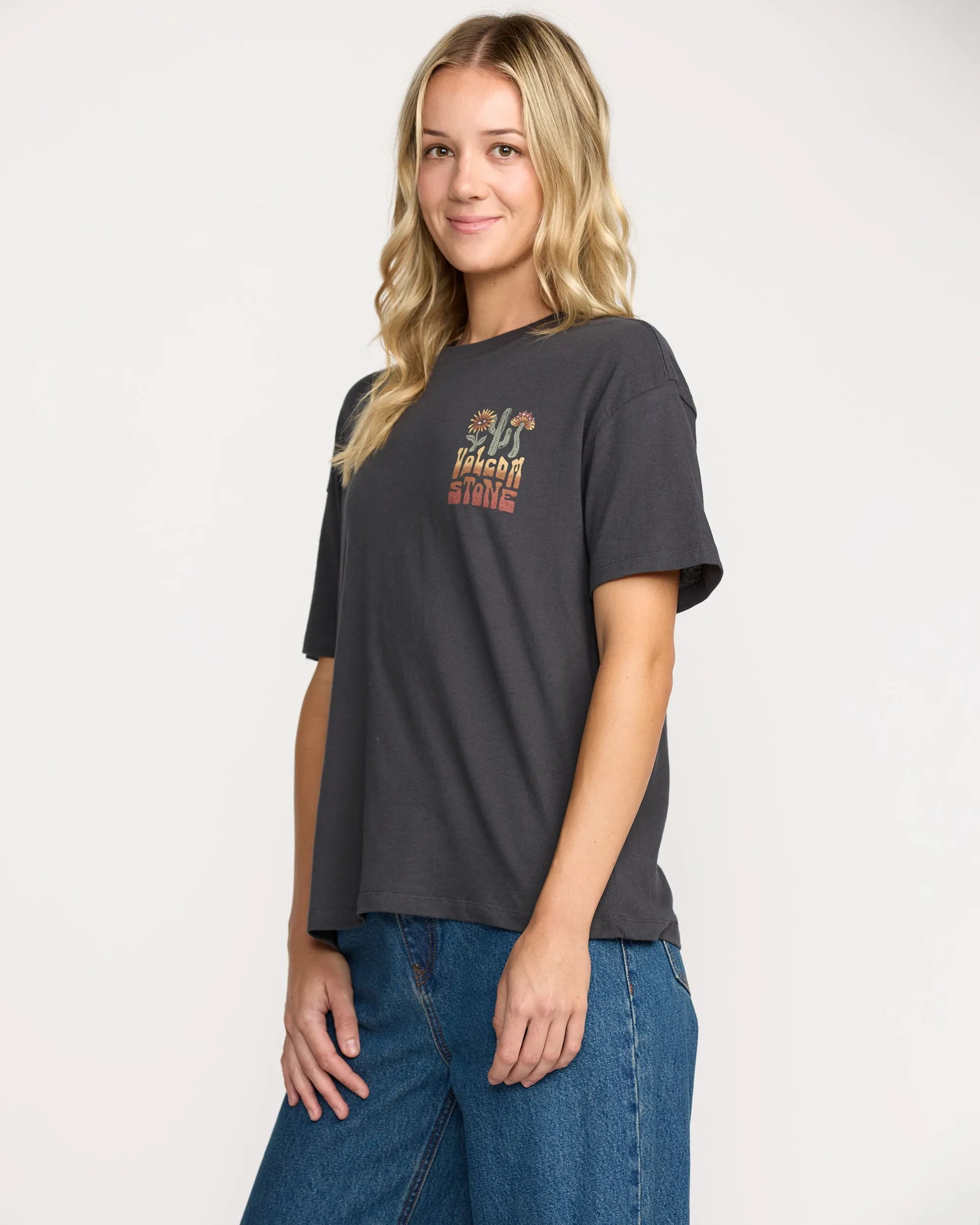 Stone Dream Boyfriend Tee - Black