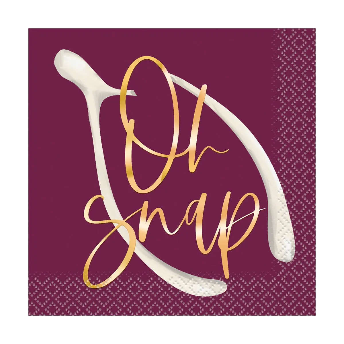 Thanksgiving Modern Oh Snap Beverage Napkins | 16 ct