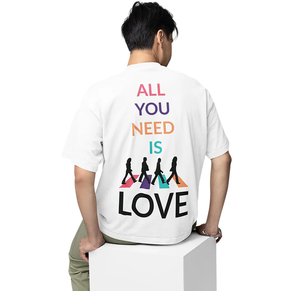 The Beatles Oversized T shirt - All You Need Is Love