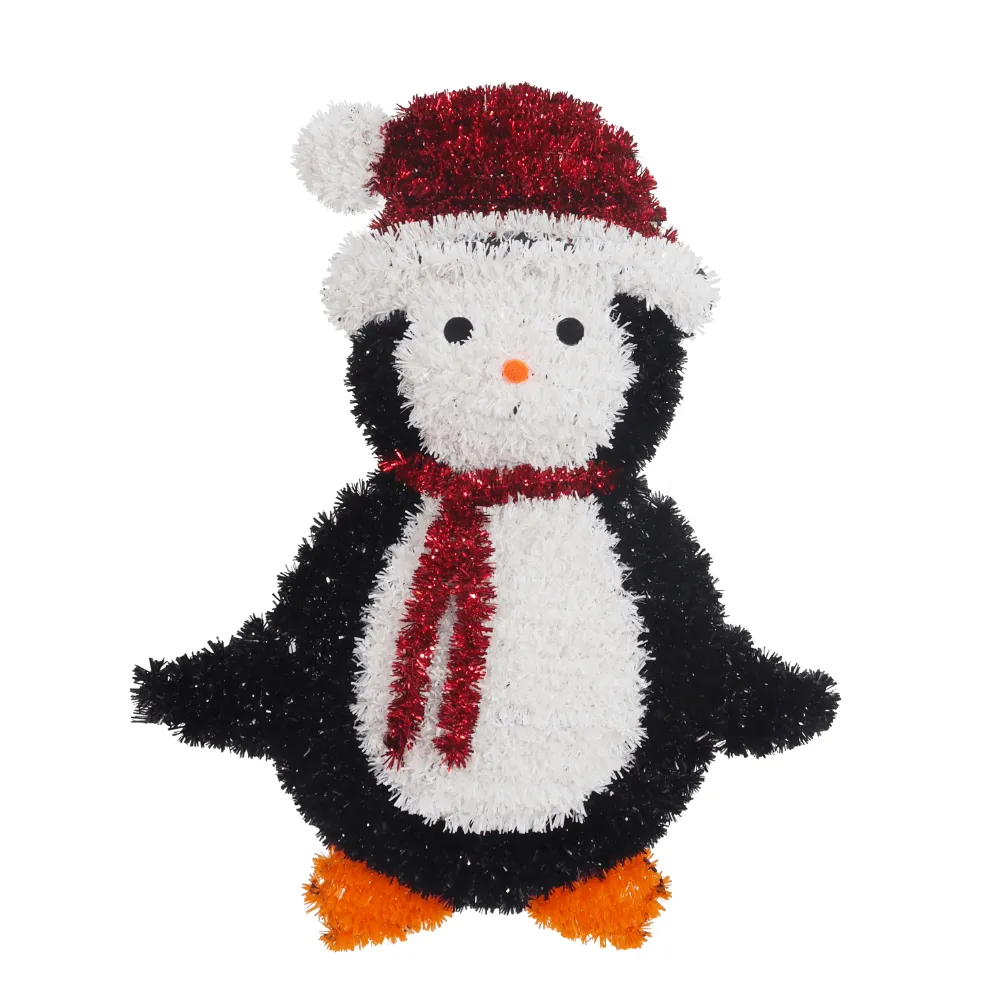 Tinsel Penguin Plaque