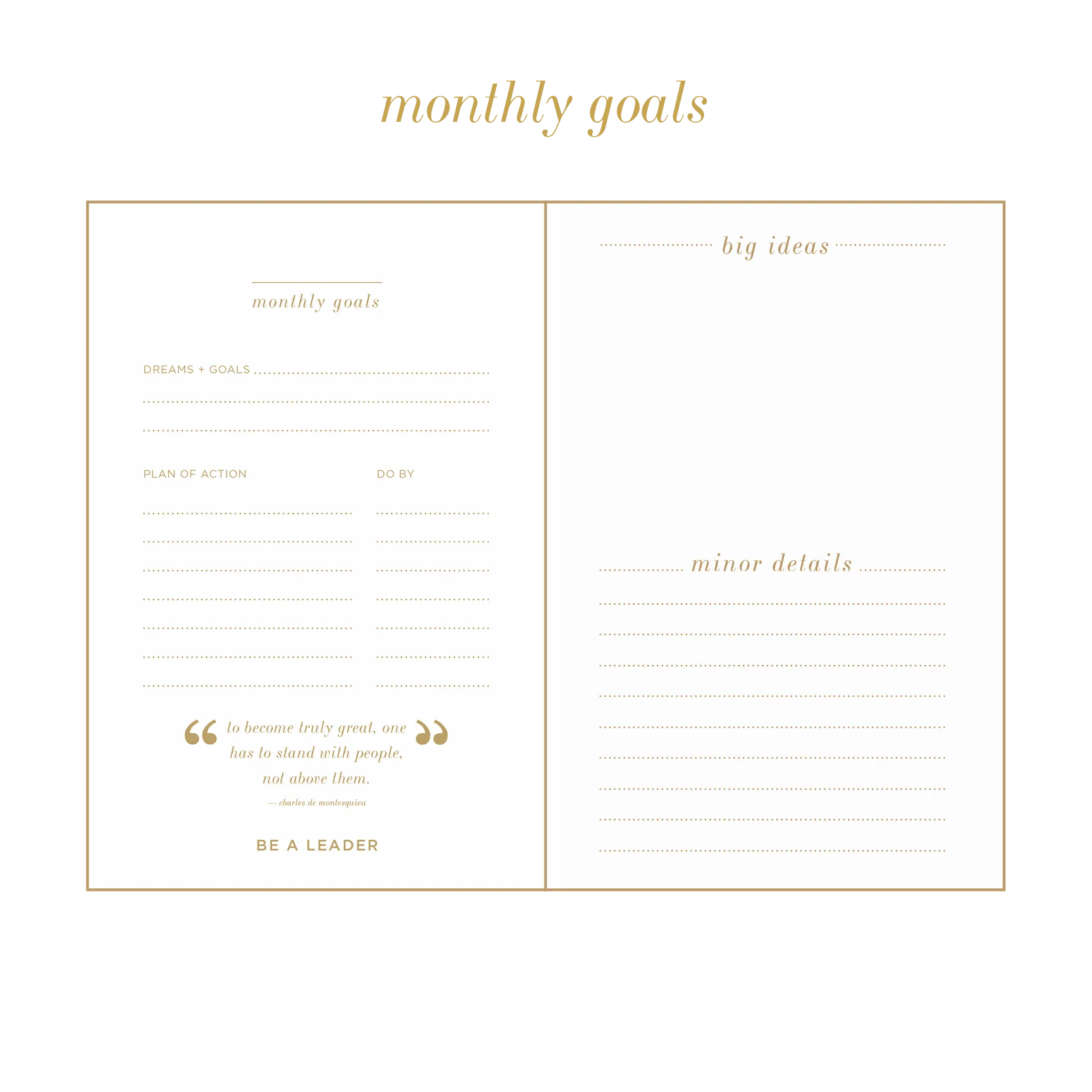 UNDATED masterpiece planner