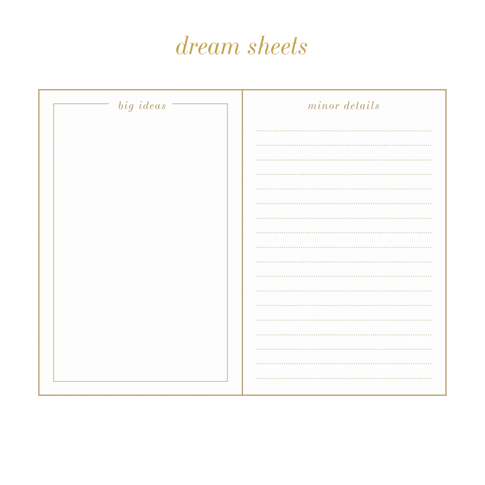 UNDATED masterpiece planner