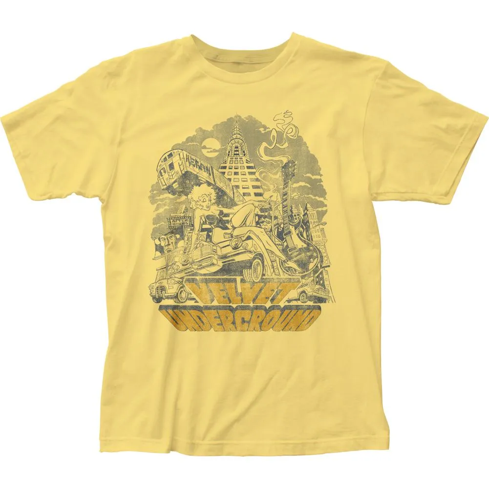 Velvet Underground NYC Mens T Shirt Yellow