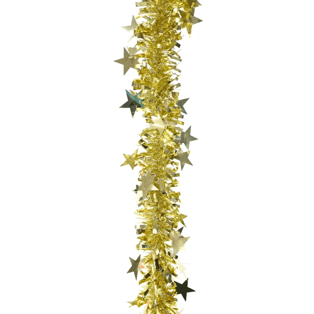 Wide Diecut Stars Tinsel Asst (2m)