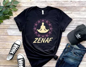 Zen AF yoga T-Shirt, Meditation Shirt, Yoga Shirt, Yoga Lover Gift, Yoga Gift, Spiritual Shirt, buddhism